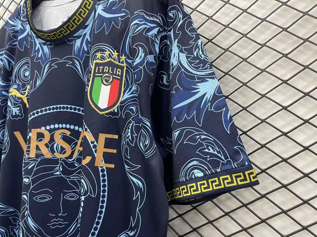 MAILLOT ITALIE CONCEPT EDITION VERSACE BLEU