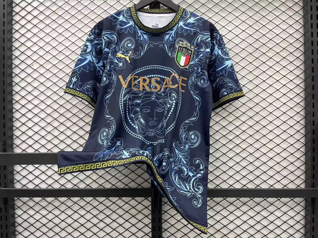 MAILLOT ITALIE CONCEPT EDITION VERSACE BLEU