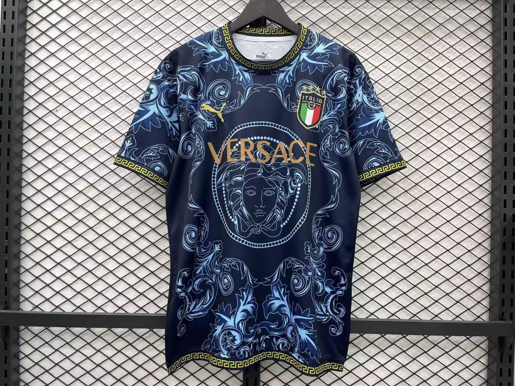 MAILLOT ITALIE CONCEPT EDITION VERSACE BLEU