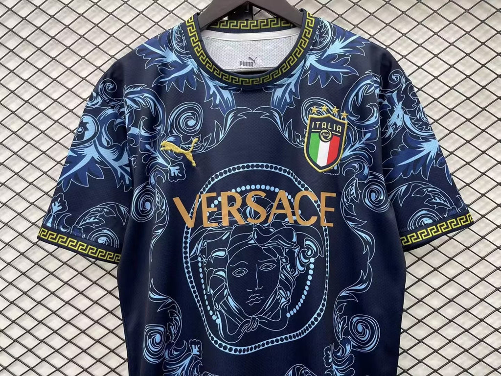 MAILLOT ITALIE CONCEPT EDITION VERSACE BLEU